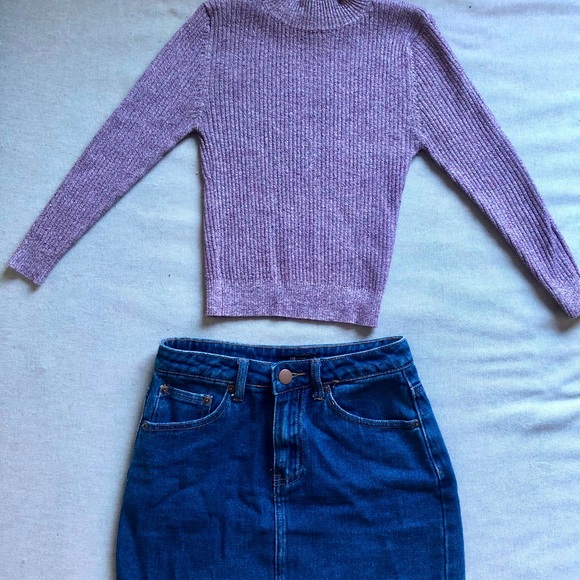 Denim Mini-Skirt - Picture 2 of 2